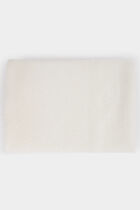 Pleated scarf with rhinestones white women