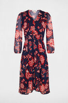 Robe midi imprimé floral multico femme
