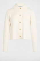 Long-sleeved cardigan ivory women