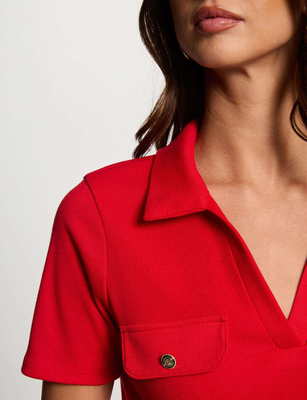 Short-sleeved t-shirt red women
