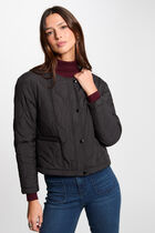 Short padded jacket black women