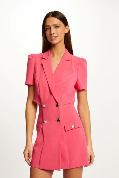 Straight playsuit with dress effect  ladies'