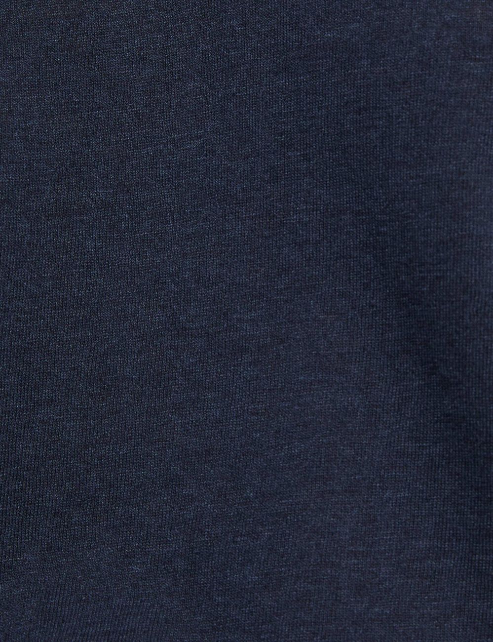 V-neck short-sleeve t-shirt navy blue women