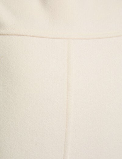 Sleeveless cropped jacket ivory women