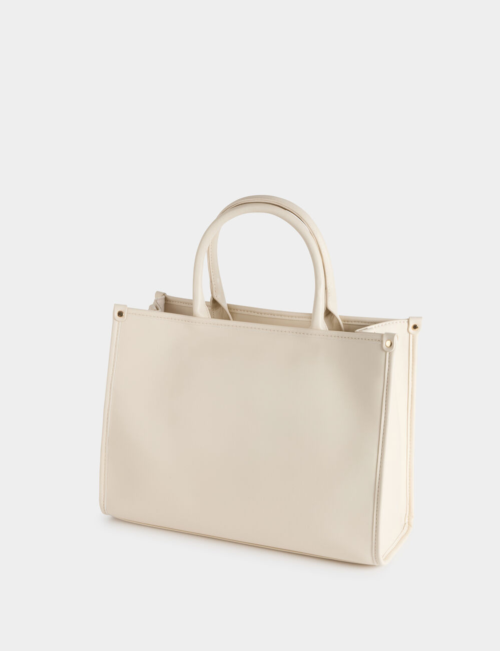 Embroidered tote bag ivory women