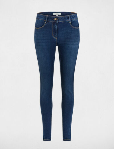 Standard waisted slim jeans raw denim women