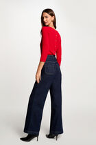 Jumper 3/4-length sleeves red women