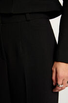 High-waisted wide trousers black women