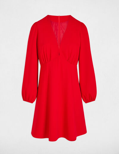 A-line mini dress red women