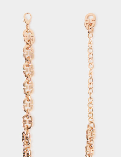 Thin chain belt gold yellow women