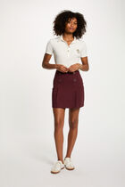 Fitted short skirt plum women