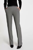 Printed fitted trousers multicolored women