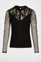 Long-sleeved t-shirt black women
