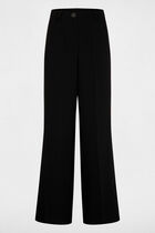 pantalon large taille haute noir femme black women