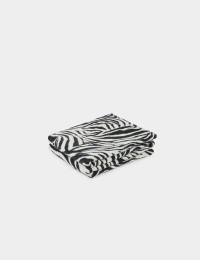 zebra print scarf white women Zebra print scarf white women
