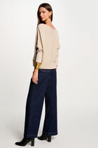 Off-the-shoulder jumper sand women