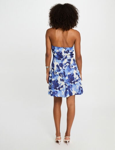 Printed mini A-line dress multicolor women