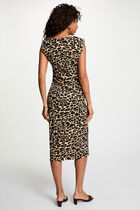 Sleeveless knitted dress multicolor women