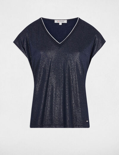 Short-sleeved t-shirt navy blue women