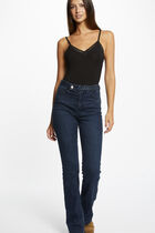 Vest top thin straps with lace strips black women