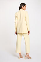 Blazer jacket pastel yellow women