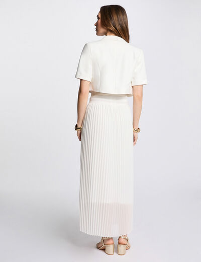 Short-sleeved bolero white women
