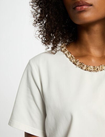 Short-sleeved t-shirt white women
