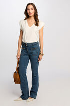 T-shirt manches courtes blanc femme