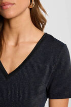 Short-sleeved t-shirt navy blue women