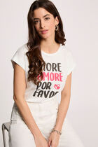 Short-sleeve t-shirt white women