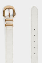 Belt croc effect white women