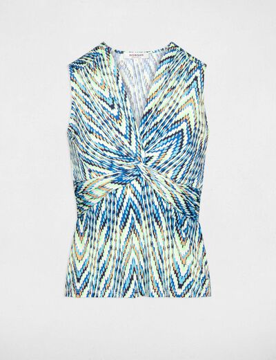 Vest top abstract print multico ladies'