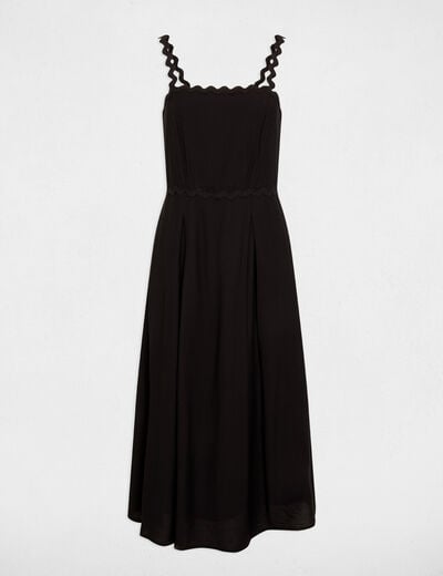 Fitted dress with fancy straps black women