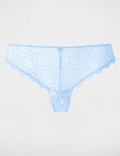 Lace briefs blue women