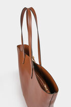 Trapeze shopper bag camel women