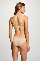 Thin strap bralette beige women