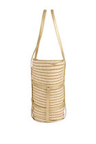Braided basket bag ecru women