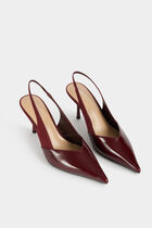 Slingback heels bordeaux women