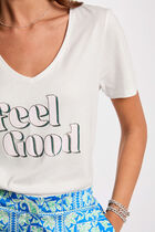 Slogan T-shirt white women