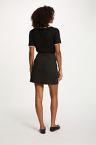Jupe courte ajustée noir femme