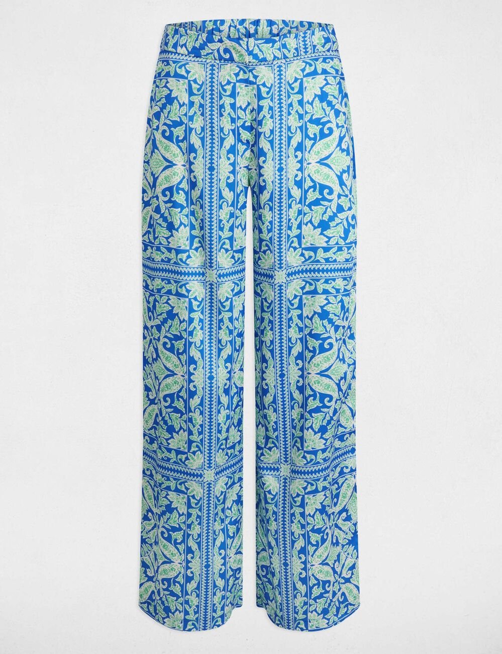 Printed wide-leg trousers multicolor women