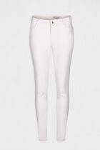 Low-waisted skinny jeans ecru women
