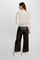 T-shirt 3/4-length sleeves ecru women