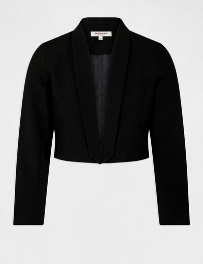 Straight bolero jacket black ladies'