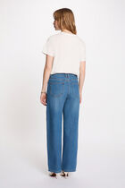 Printed t-shirt with round neck white women