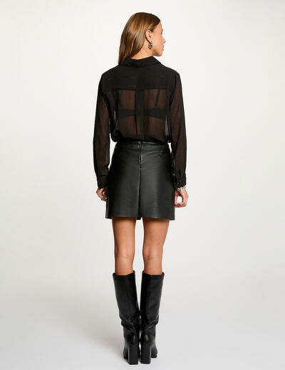 straight shirt with rhinestones black women Straight shirt with rhinestones black women