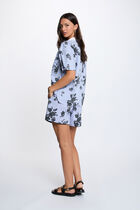 Wide poplin shorts multicolor women