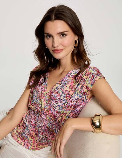 Short-sleeved t-shirt multicolor women