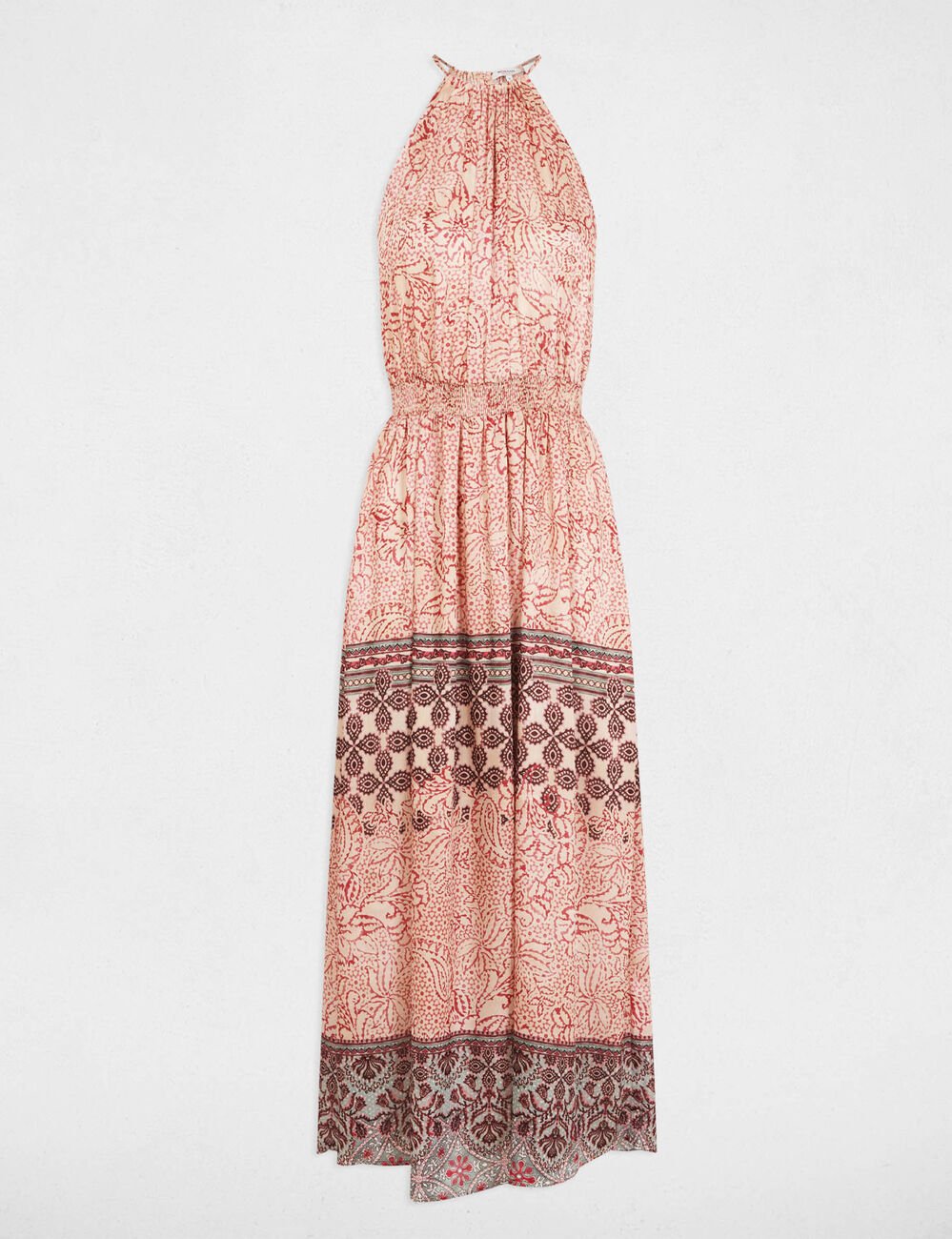 Printed maxi straight dress multicolor women