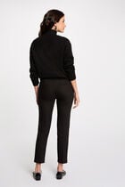 Cropped cigarette trousers black women